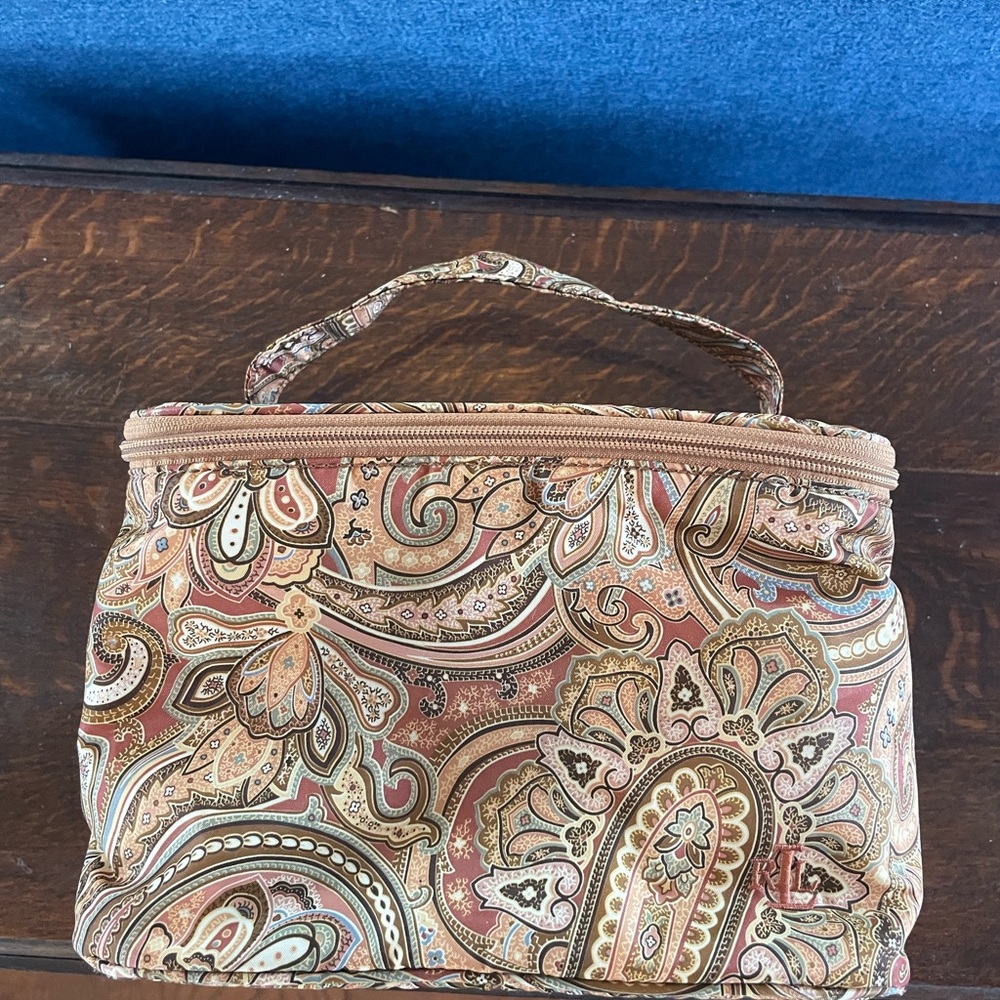 Ralph Lauren paisley makeup bag